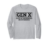 Génération X : Beaucoup de Souvenirs, Aucune Preuve Manche Longue