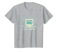 Génération X : Nous Avons Fait Internet Cool Ordinateur rétro T-Shirt, Enfant, Gris Chiné, 3 Ans