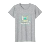Génération X : Nous Avons Fait Internet Cool Ordinateur rétro T-Shirt, Femme, Gris Chiné, S