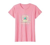 Génération X : Nous Avons Fait Internet Cool Ordinateur rétro T-Shirt, Femme, Rose, XS