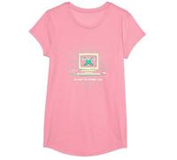 Génération X : Nous Avons Fait Internet Cool Ordinateur rétro T-Shirt, Fille, Rose, L