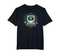 Génération X : Nous Avons Fait Internet Cool Ordinateur rétro T-Shirt, Homme Grandes Tailles, Noir, 2X Tall