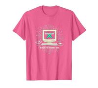Génération X : Nous Avons Fait Internet Cool Ordinateur rétro T-Shirt, Homme, Rose chiné, 3XL