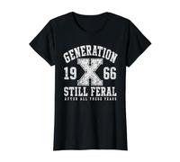 Génération X Still Feral 1966 Citation rétro drôle Gen X T-Shirt Graphique avec Valeur