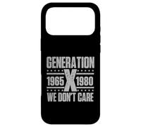 Génération X We Don't Care - Gen X Gen Xer Nostalgie Coque pour iPhone 17 Pro Max