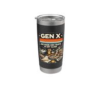 Génération X We Made Cendriers en Art Rétro Nostalgie Design Années 80s 90 Gobelet isotherme en acier inoxydable double paroi