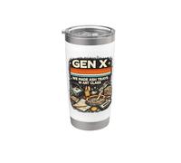 Génération X We Made Cendriers en Art Rétro Nostalgie Design Années 80s 90 Gobelet isotherme en acier inoxydable double paroi