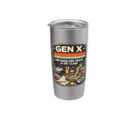 Génération X We Made Cendriers en Art Rétro Nostalgie Design Années 80s 90 Gobelet isotherme en acier inoxydable double paroi