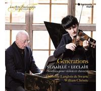 Générations - Sonates Pour Violon Et Clavecin - Cd Album