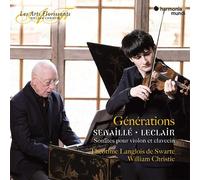 Générations - Sonates Pour Violon Et Clavecin - Cd Album