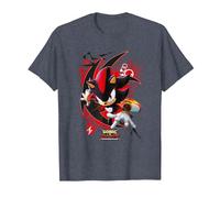 Générations Sonic x Shadow T-Shirt, Homme, Bleu Chiné, 5XL