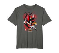 Générations Sonic x Shadow T-Shirt, Homme Grandes Tailles, Asphalte, 5X Tall
