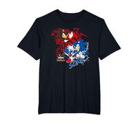 Générations Sonic x Shadow T-Shirt, Homme Grandes Tailles, Noir, 4X Tall