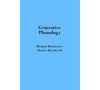 Generative Phonology: Description And Theory