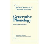 Generative Phonology: Description and Theory
