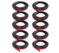 Generchin 10 Rouleaux au Total D'Inserts de Grille de Fenêtre, Kit de Grille, Garniture Auto-Adhésive à Décoller et à Coller, Simulation de Fenêtre Décorative de Bricolage, Noir