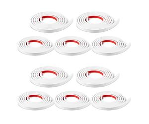 Generchin 10 Rouleaux au Total D'Inserts de Grille de Fenêtre, Kit de Grille, Garniture Auto-Adhésive à Décoller et à Coller, Simulation de Fenêtre Décorative de Bricolage, Blanc