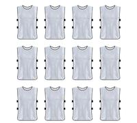 Generchin 12 Pack de Chasubles D'Entraînement de Football pour Matchs Amicaux, Maillots Respirants pour Adultes, Idéaux pour Les Séances D'Entraînement Sportif.
