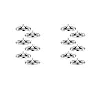 Generchin 12 Pièces Couvercles de Verre à Vin en Acier Inoxydable Couvre-Tasses Couvercles de Verre à Vin pour Empêcher Les Insectes D'Entrer pour Les Tasses à Café Tasses à Thé