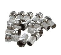 Generchin 15 Pcs RG6 F-Type Torsion - sur Coaxial Cable Coaxial Connecteur Male pour CCTV Camera
