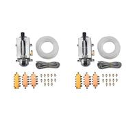 Generchin 2 Ensemble de Pompe à de Lubrification, Commande Manuelle, Routeur CNC, Pompe de Lubrification Électromagnétique, Lubrificateur