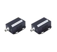 Generchin 2 PièCes D'Extension IP Ethernet sur Kit RéSeau Coaxial HD Extension de Transmission par Câble Coaxial EoC pour CaméRas de VidéOsurveillance de SéCurité (B)