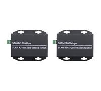 Generchin 2 PièCes D'Extension IP Ethernet sur Kit RéSeau Coaxial HD Extension de Transmission par Câble Coaxial EoC pour CaméRas de VidéOsurveillance de SéCurité (A)