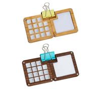 Generchin 2 Pièces Palette de Carnet de Croquis Portable 15 Grilles en Bois Mini Palette de Peinture de Voyage Boîte de Palette Magnétique pour Peinture à L'Aquarelle Facile à Utiliser