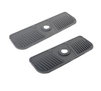 Generchin 2 Pièces Tapis de en Silicone de Cuisine Tapis de Récupération d'eau de Tapis D'Évier Protecteur de Comptoir de Salle de, Gris