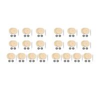 Generchin 20 Ensembles de Connecteurs de Joints de Poupée, Joints à Goupilles Fendues et Disques en Panneaux de Fibres de Bois, Boulons D'Engagement Mobiles, Accessoires de Poupées, 30 mm