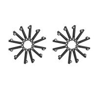 Generchin 24 Pièces de Manchon D'Extension de Support de Garde-Boue de Vélo pour Garde-Boue de 20/24/26 Pouces pour Tige de Connexion de Garde-Boue de Vélo