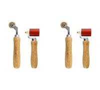 Generchin 2Ensemble Rouleau à Joint en Silicone de 40 mm et Rouleau à Joint en Laiton, Outil à Rouleau à Joint de Papier Peint, Rouleau de Détail pour Toiture et Revêtement de Sol en Vinyle