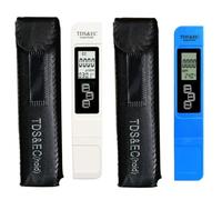 Generchin 2PCS TDS EC Mètre 4 en 1 Testeur de Qualité de L'Eau Numérique Plage de Mesure 0-9999 PPM Mètre de Pureté de L'Eau Testeur de Température