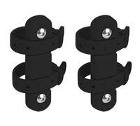 Generchin 2X Adaptateur de Porte-Bidon de Vélo en Silicone, Base de Conversion sans Trou, Accessoires de Cyclisme, Noir.
