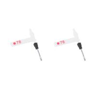 Generchin 2X Aiguille de Stylet Mobile Double pour Platine Phonographe Remplacez la Broche Tactile par Une Aiguille en Vinyle LP LP.78