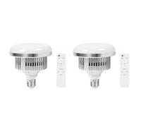 Generchin 2X Ampoules LED 85 W pour Éclairage Photographique, Culot E27, avec Télécommande, Intensité Variable, Lumière du Jour, pour Studio Photo, Softbox