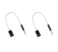 Generchin 2X Câble Audio 3,5 mm Mâle vers Type C, Adaptateur Audio Analogique pour Casque pour Lecteur MP3, Ordinateur Portable, Tablette B