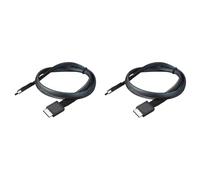 Generchin 2X Câble D'Extension de Données PCIE4.0 Mini SAS 24 Gbit/S Oculink SFF-8611 vers SFF-8611 Ligne de Transfert de Données du Serveur (1 M)