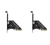 Generchin 2X Carte D'Extension PCIe 4.0 X4 vers Oculink SFF8611/8612 vers SSD SFF-8639 U.2 pour Carte Graphique Externe pour Win/Linux