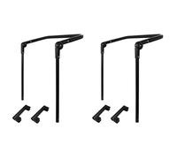 Generchin 2X Chariot Pliable Pliable, Poignée de Poussée, Chariot Extensible Léger, Poignée de Chariot, Accessoires, Équipement de Chariot de Chariot