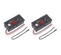 Generchin 2X Contrôleur de Température de Ventilateur, Module de Contrôle de Vitesse de Ventilateur 4 Fils PWM 12 V CC avec Sonde de Température pour Ventilateur PC 3 A.