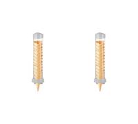 Generchin 2X Distributeur de Cornets de Glace, Support de Cornets Gaufrés, Tube de Rangement en Plastique avec Plaque Magnétique et Plaque Adhésive.