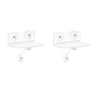 Generchin 2X Étagère de Fenêtre en Acrylique Transparent avec Ventouses, Étagère Suspendue pour Plantes, Appareil Photo, Cadre Photo