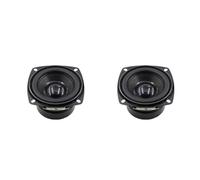 Generchin 2X Haut-Parleur de Caisson de Basses Carré 78 mm 4 Ohms 15 W, 3 Pouces, Capuchon Convexe, Caisson de Basses, HiFi, Home Cinéma.