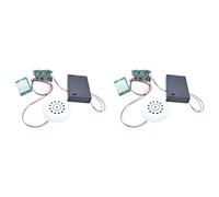 Generchin 2X Kit Lecteur de Musique MP3 avec Module D'Enregistrement et Capteur Infrarouge PIR, Téléchargement USB sans Carte TF, DIY