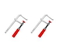 Generchin 2X Pince de Rail de Guidage à Bras à Vis, Fixation Complète de Serrage de Rail de Guidage à Poignée en Bois de 120 mm avec Bras à Vis