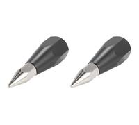 Generchin 2X Pointe de Pointe de de Tige de Portée D'Enquête avec Filetage Interne 5/8, Accessoires D'Arpentage de Centrage GPS RTK, Pointe de Tube en