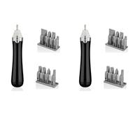 Generchin 2X Ponceuse Alternative Électrique, avec Tête de Ponçage 8 Pièces pour Loisirs, Art, Miniature, Polissage de Figurines, Ponçage