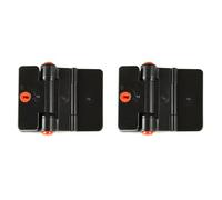 Generchin 2X Serrures de Porte de Réfrigérateur, Serrures de Réfrigérateur à Double Bouton Collées, Serrures de Tiroir à Clé, Serrures de Porte de Congélateur à L'Épreuve des Enfants