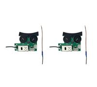 Generchin 2X Système de Microphone pour Guitare Acoustique VT1 Tail Nail Pickup EQ DIY Tuner Piezo Pickup Equalizer System avec Mic Beat Board